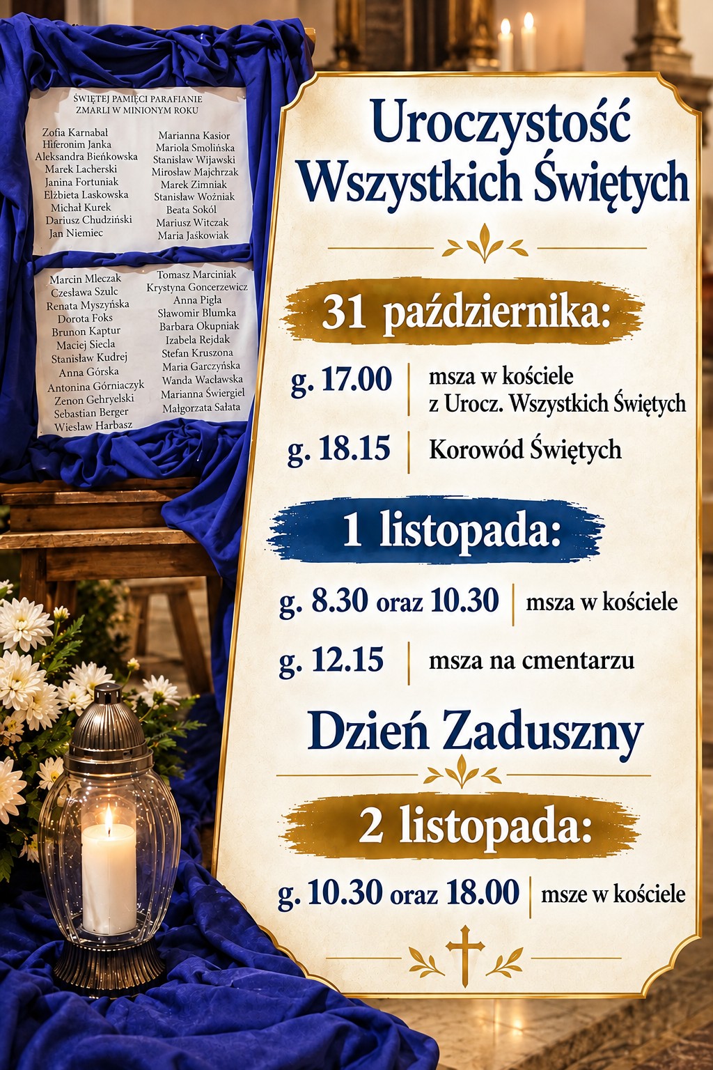 Wszystkich Świętych i Dzień Zaduszny